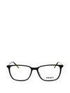 Dkny Rectangle-frame Glasses In Black