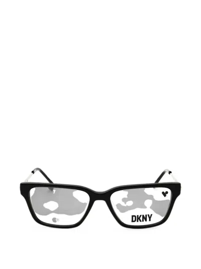 Dkny Rectangle-frame Glasses In Black