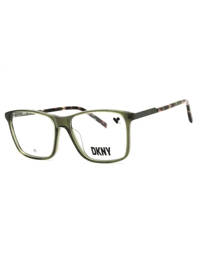 Dkny Rectangular Women's Eyeglasses Dk5067 - Modern Acetate Design In Green