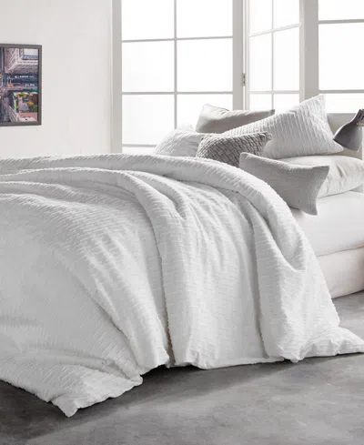 Dkny Refresh Cotton Duvet Cover, Full/queen In White