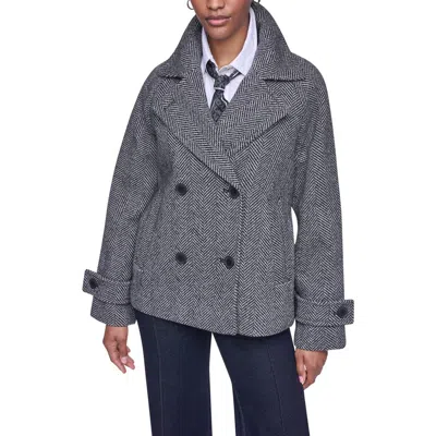 Dkny Relaxed Fit Peacoat In Gray