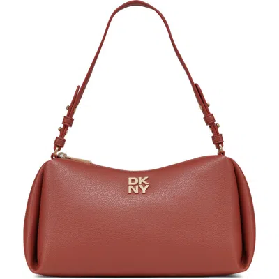 Dkny Remy Faux Leather Shoulder Bag In Brick