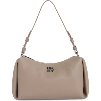 Dkny Remy Faux Leather Shoulder Bag In Brown