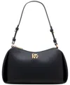 Dkny Remy Top Zip Shoulder Bag In Black/gold