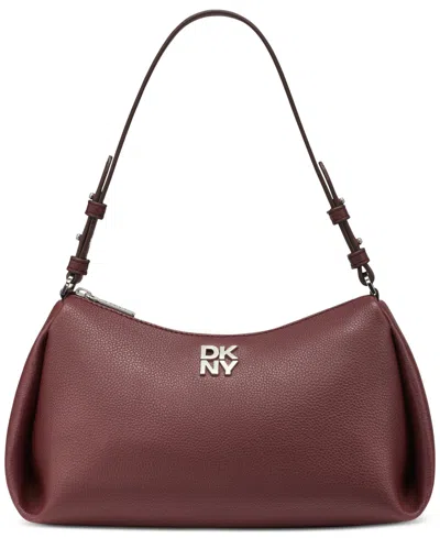 Dkny Remy Top Zip Shoulder Bag In Burgundy