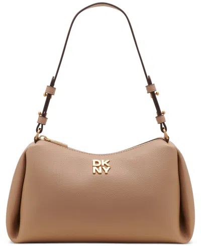 Dkny Remy Top Zip Shoulder Bag In Cappucino