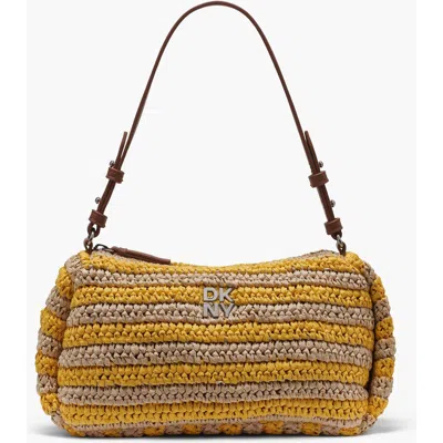 Dkny Remy Top-zip Shoulder Bag In Brown