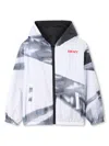 Dkny Reversible Water-repellent Windbreaker In Black