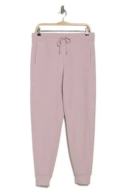 Dkny Rhinestone Embellished Fleece Joggers In Allure