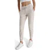 Dkny Rhinestone Logo Cuffed Fleece Joggers In Neutral