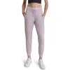Dkny Rhinestone Logo Cuffed Fleece Joggers In Pink