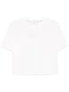 Dkny T-shirt Mit Strass-logo In Weiss