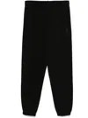 Dkny Rhinestone-logo Trousers In Black