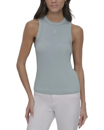 Dkny Rhinestone Tank In Blue