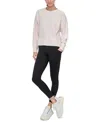 Dkny Rib-knit Sweatshirt Women White Stretch Side Slit Zip Pullover Ups657 In White