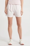 Dkny Rib Mix Cotton Shorts In Bliss Pink