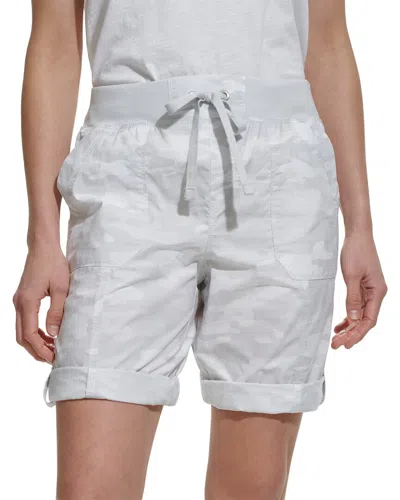 Dkny Rib Waist Convertible Cargo Bermuda Short