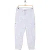 Dkny Ribbed Drawstring Waist Cargo Joggers