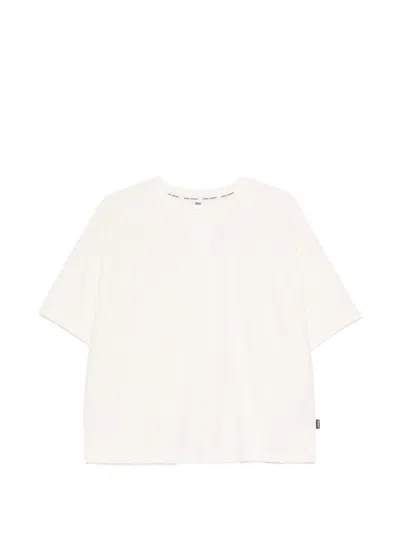 Dkny Ribbed-knit T-shirt In Neutral