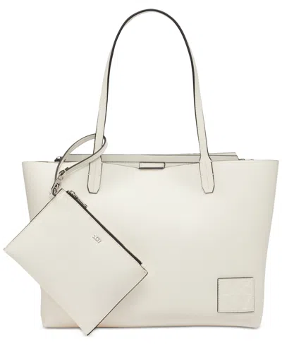 Dkny Riley Tote In Optic Whit