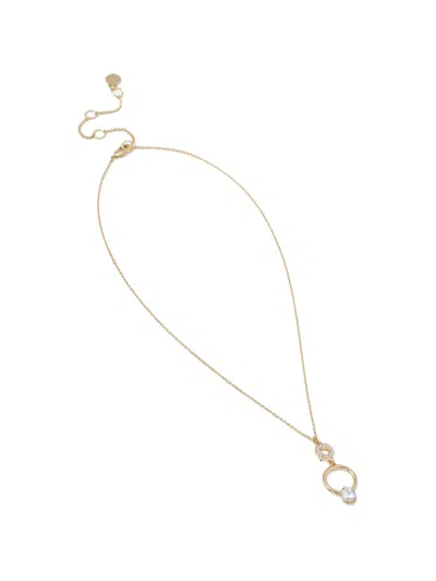 Dkny Ring-pendant Necklace In White