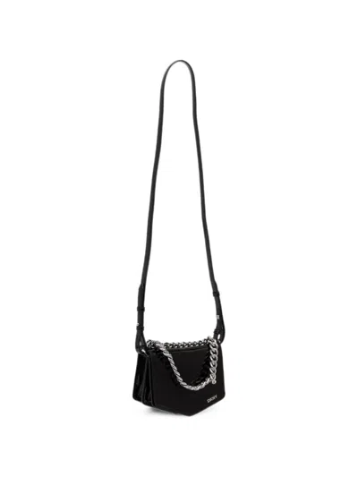 Dkny Riona Chain-link Mini Bag In Black