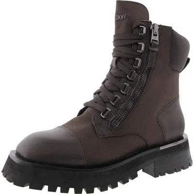 Dkny River Womens Lace-up Leather Winter & Snow Boots
