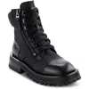 Dkny River Womens Lace-up Leather Winter & Snow Boots In Black