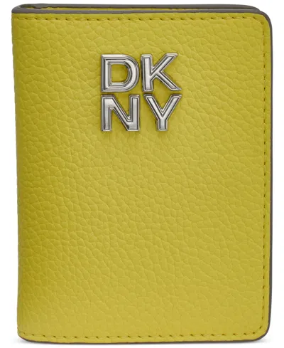 Dkny Robin Card Case In Daffodil