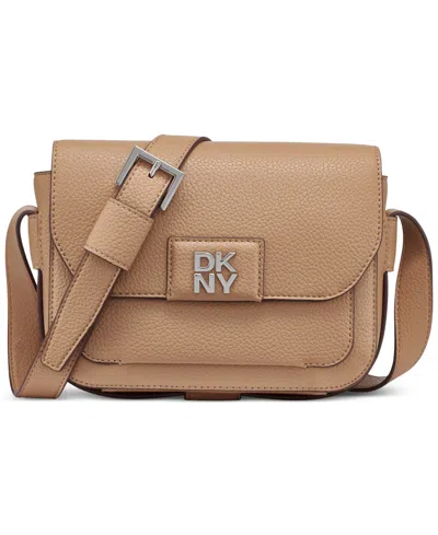 Dkny Robin Mini Flap Crossbody In Cappuccino