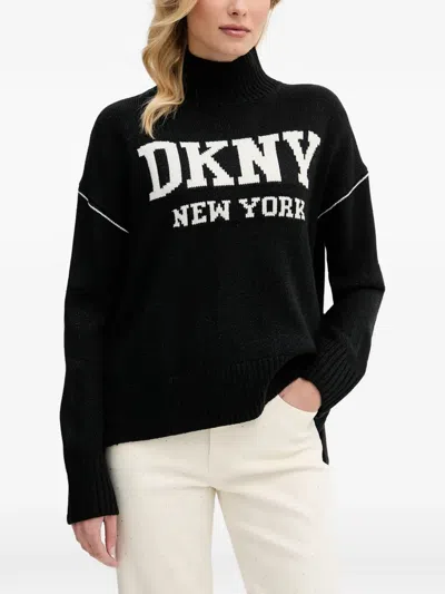 Dkny Roll-neck Sweater In Black