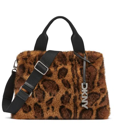 Dkny Roni Medium Satchel Bag In Brown