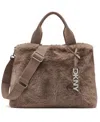 Dkny Roni Medium Snap Closure Satchel Bag In Brown