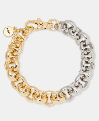 Dkny Round Chain Link Bracelet In Gold