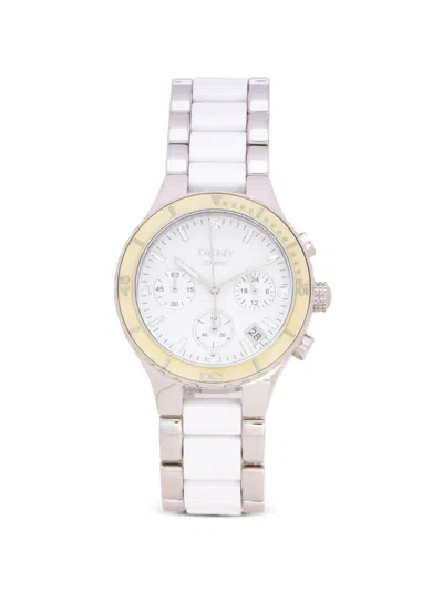Dkny Round-face 38mm Watch In Metallic