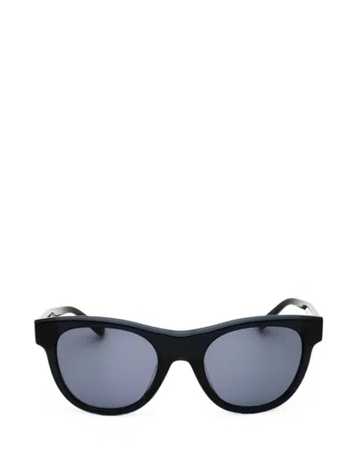 Dkny Round-frame Sunglasses In Black