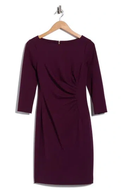 Dkny Ruched Sheath Dress In Purple
