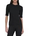Dkny Ruched Sweater In Black