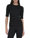 Dkny Ruched Sweater In Black