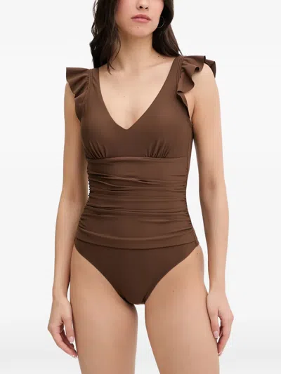 Dkny Swimsuit In Brown