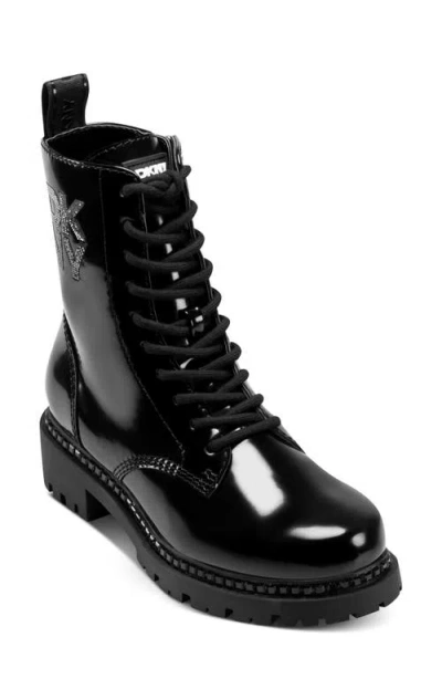 Dkny Rufus Lug Sole Bootie In Black