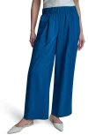 Dkny Rumpled Voile Pull-on Pants In Blue