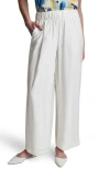 Dkny Rumpled Voile Pull-on Pants In White