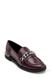 Dkny Ryleigh Chain Loafer In Burgundy