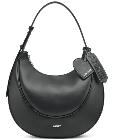 Dkny Sadie Medium Shoulder Bag In Black,silver