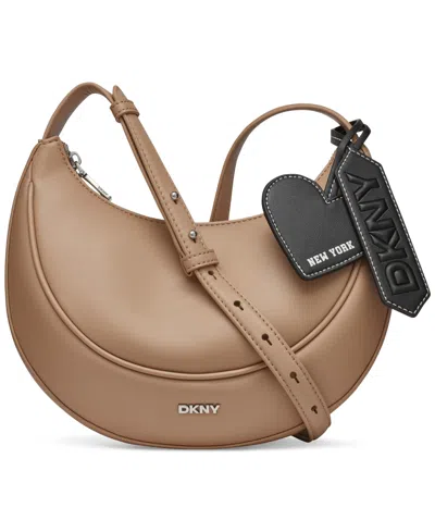 Dkny Sadie Small Crossbody In Cappuccino,black