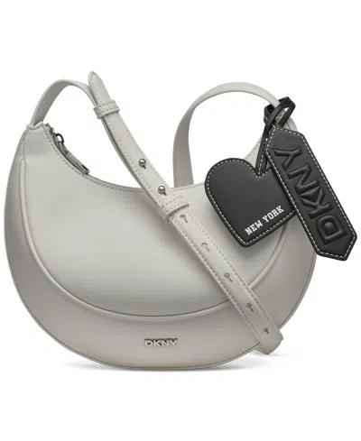 Dkny Sadie Small Crossbody In Marshmallow,black