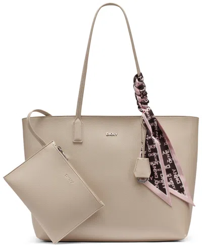 Dkny Saige East-west Large Tote Bag In Brown