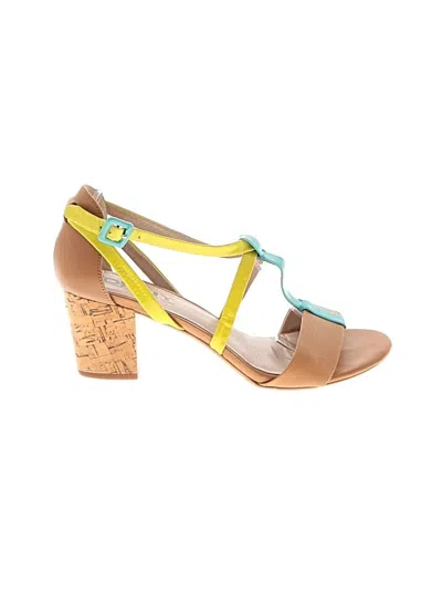 Pre-owned Dkny Sandals In Brown