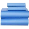 Dkny Sateen Wrinkle-resistant Sheet Set In Cornflower Blue